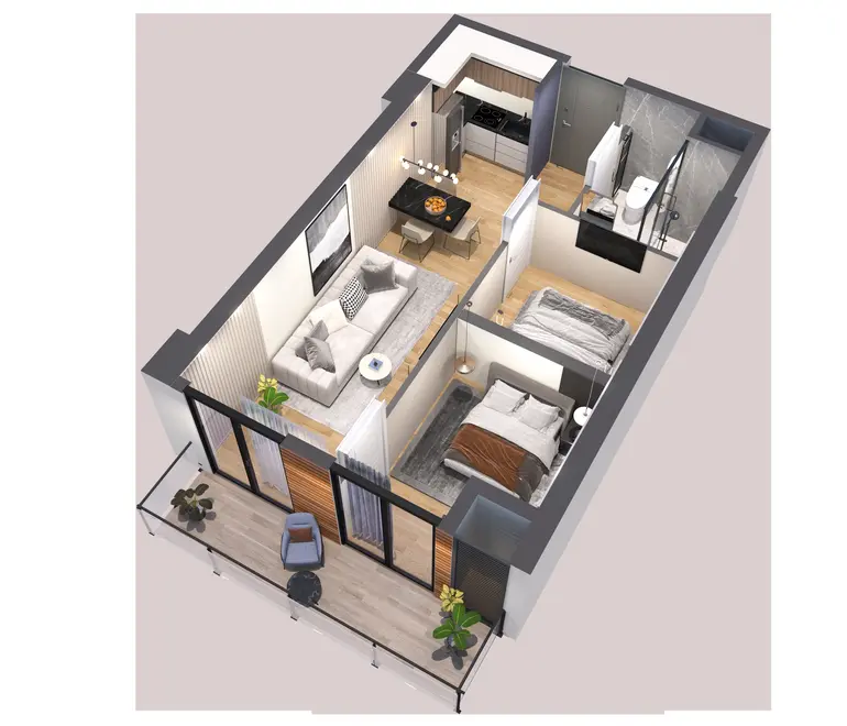 3 room apartment for sale in ortachala