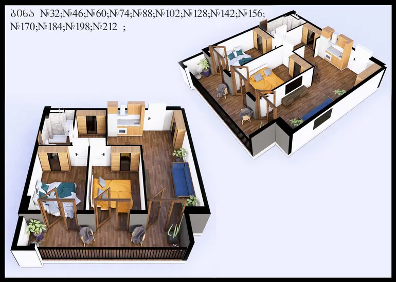 3 room apartment for sale in isani