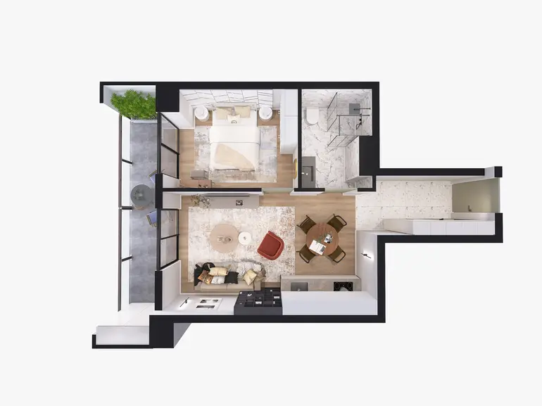 2 room apartment for sale in ortachala