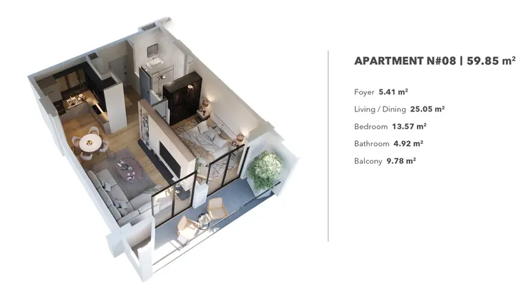 2 room apartment for sale in isani