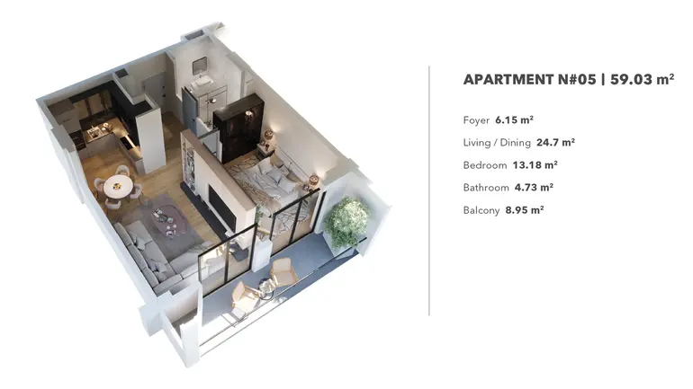 2 room apartment for sale in isani