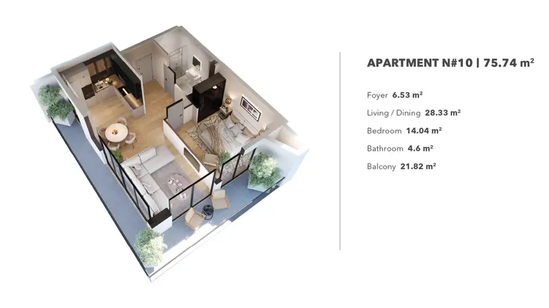 3 room apartment for sale in isani
