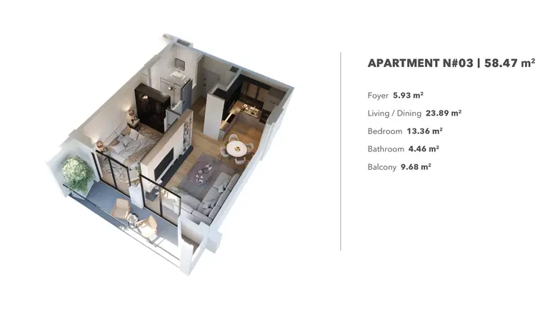 2 room apartment for sale in isani