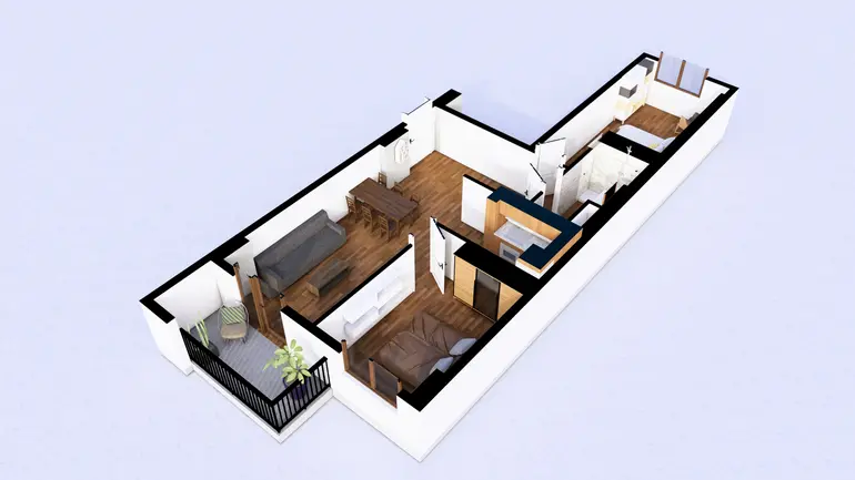 3 room apartment for sale in isani