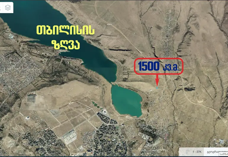 Agricultural plot for sale in tbilisi sea