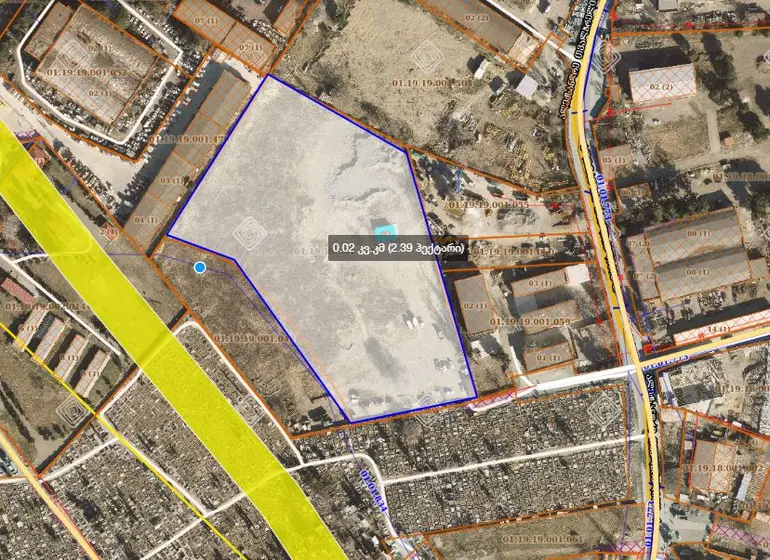 Non-agricultural plot by leased in tbilisi