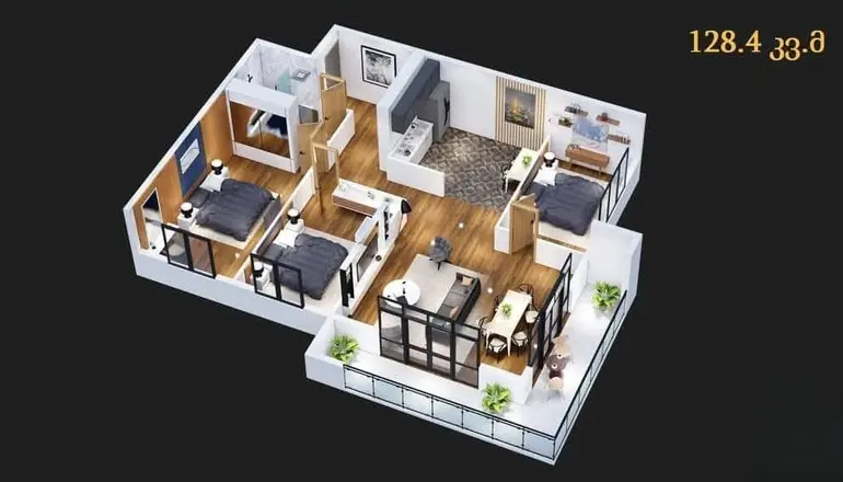 4 room apartment for sale in tbilisi