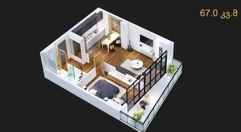 3 room apartment for sale in tbilisi