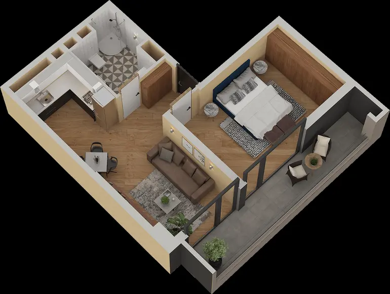 2 room apartment for sale in ortachala