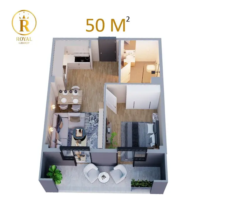 2 room apartment for sale in gldani