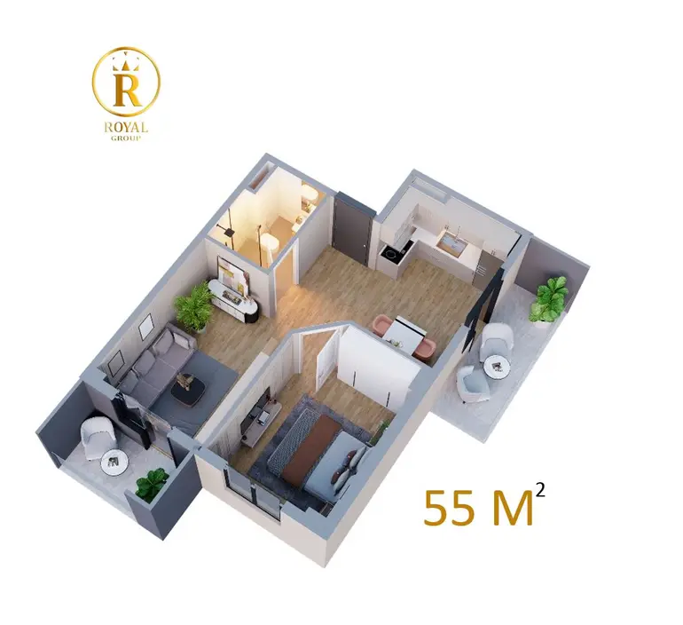 3 room apartment for sale in gldani