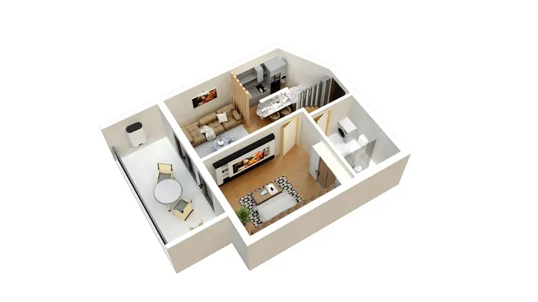 2 room apartment for sale in nutsubidze plateau