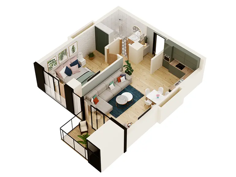 2 room apartment for sale in saburtalo