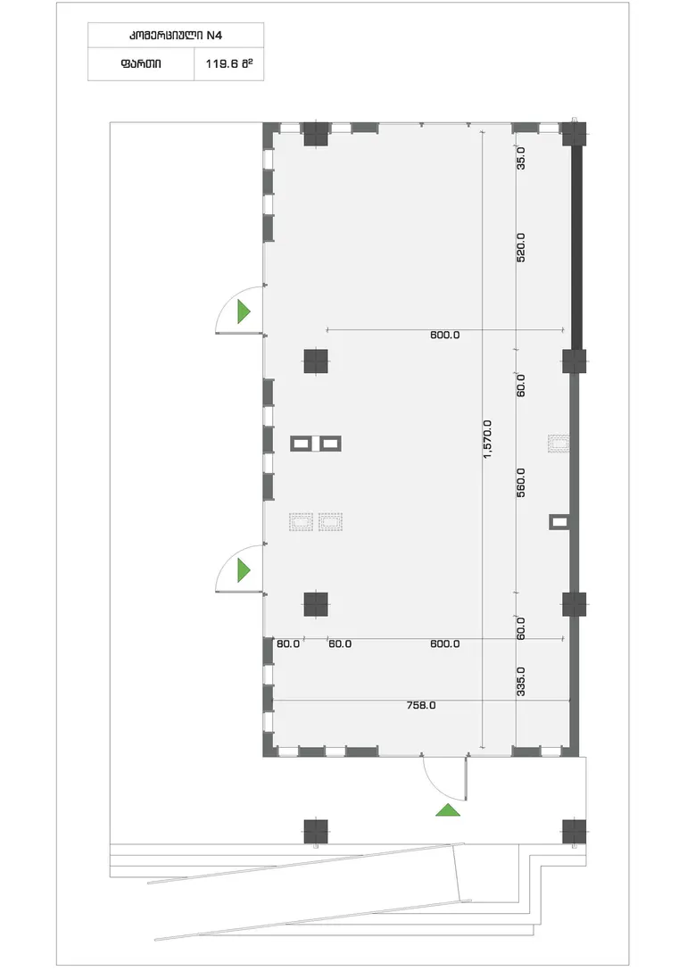Universal commercial area for sale in saburtalo