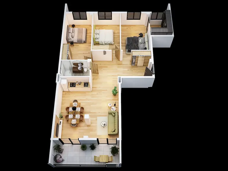 4 room apartment for sale in kukia