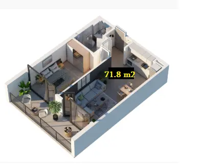 2 room apartment for sale in saburtalo