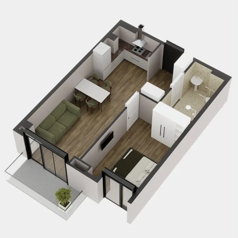 2 room apartment for sale in ortachala