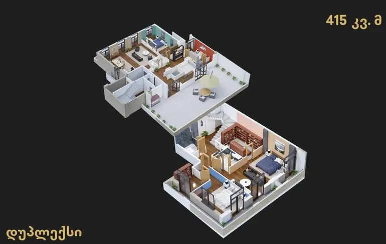 6 room apartment for sale in isani