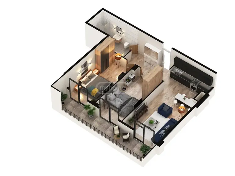 3 room apartment for sale in nutsubidze plateau