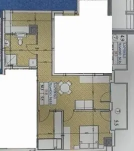 2 room apartment for sale in nutsubidze plateau