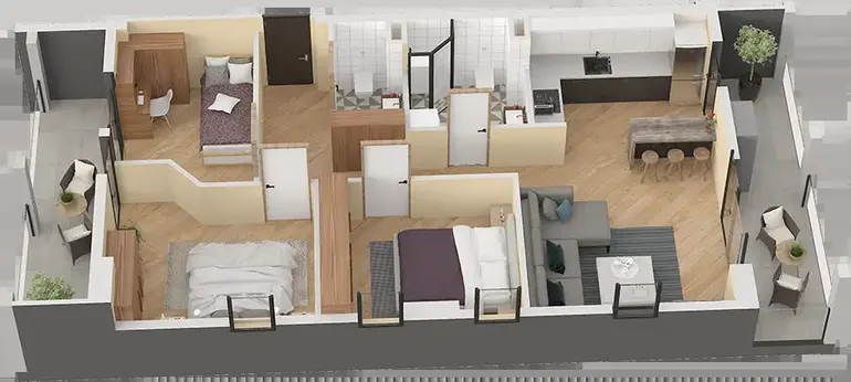 4 room apartment for sale in varketili