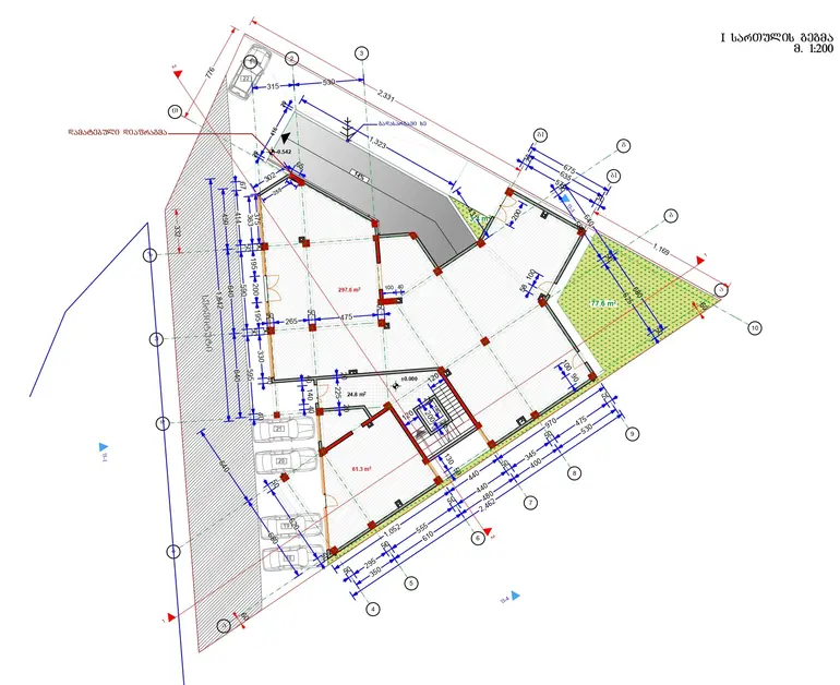 Universal commercial area for rent in gldani